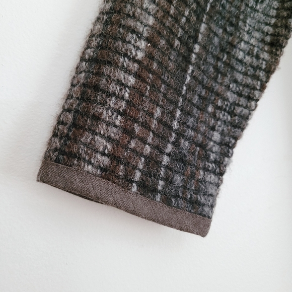 Sitka | Raw Cotton Brown Striped Toggle Front Jacket - M - Picture 3 of 14